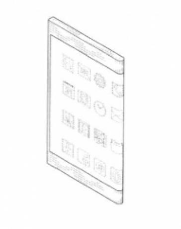 Последний патент Samsung показывает телефон с обтикаемым дисплеем