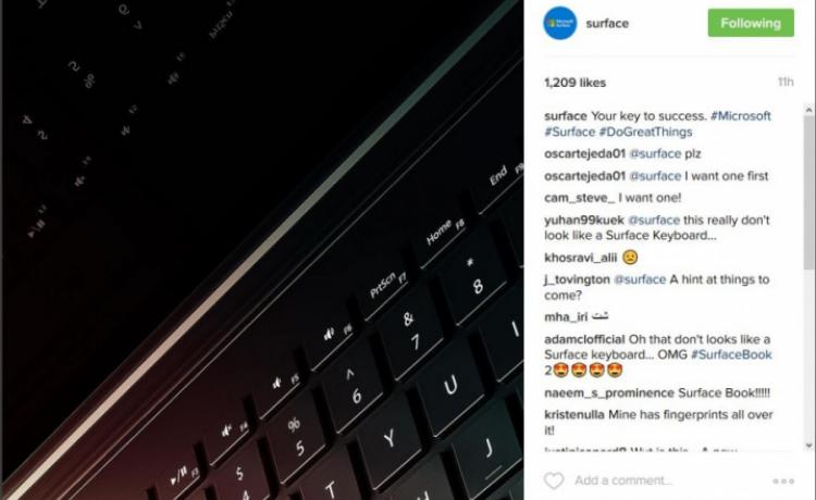 Microsoft показала кусочек будущего Surface Book 2