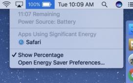 Apple убрала из macOS индикатор оставшегося времени работы после жалоб на плохую автономность