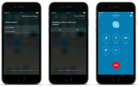 В Skype для iOS появилась поддержка Siri