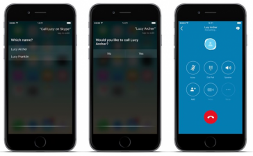 В Skype для iOS появилась поддержка Siri
