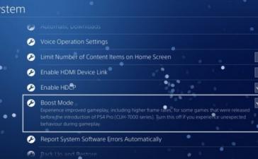 У PlayStation 4 Pro появится ускоренный режим Boost Mode