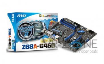 MSI представила материнскую плату Z68A-G45  на чипсете Intel Z68