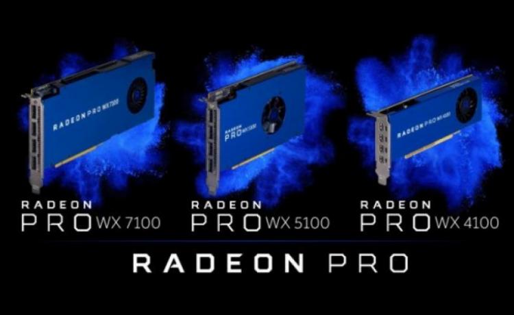 AMD начинает продажи видеокарт Radeon Pro WX